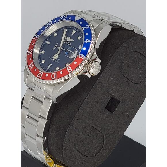 Invicta Limited Edition Pro Diver Automatic Black Dial Pepsi Bezel Men's Watch - Picture 7 of 9